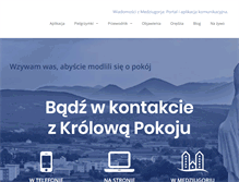 Tablet Screenshot of medjugorje.pl