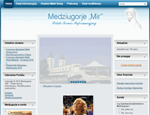 Tablet Screenshot of medjugorje.org.pl