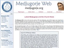Tablet Screenshot of medjugorje.org